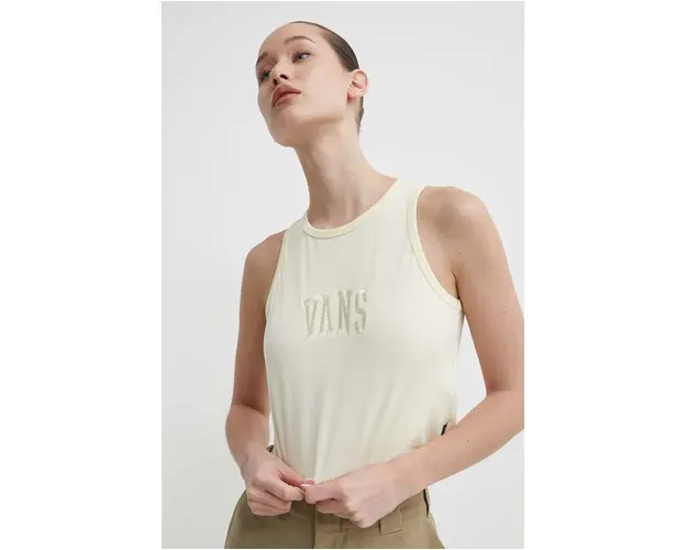 Vans top femei, culoarea galben
