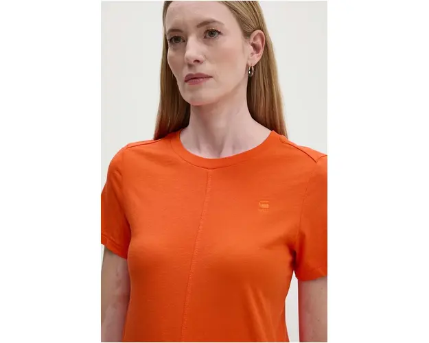 G-Star Raw tricou din bumbac femei, culoarea portocaliu