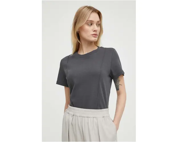 G-Star Raw tricou din bumbac femei, culoarea gri