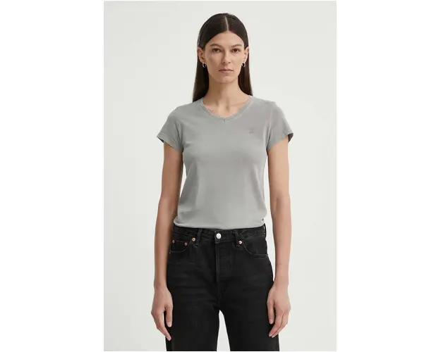 G-Star Raw tricou din bumbac femei, culoarea gri