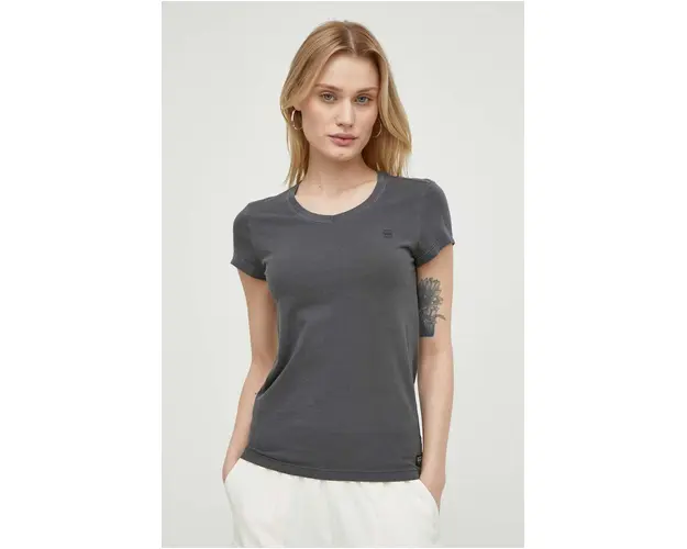 G-Star Raw tricou din bumbac femei, culoarea gri