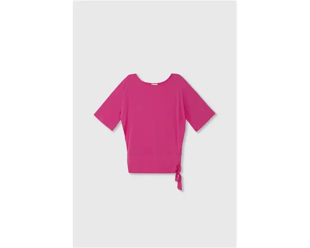 MICHAEL Michael Kors rochie de plaja SIDE TIE COVER UP culoarea roz, MM7M749