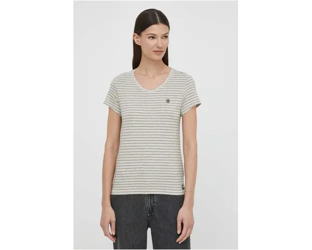 G-Star Raw tricou din bumbac femei, culoarea gri