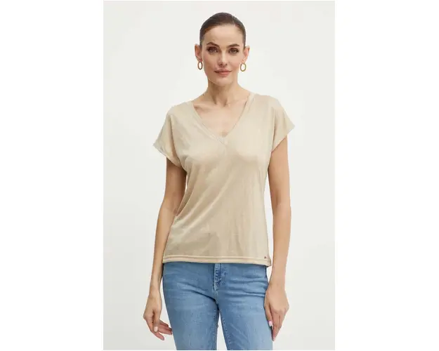 Morgan tricou DAGA femei, culoarea bej, DAGA