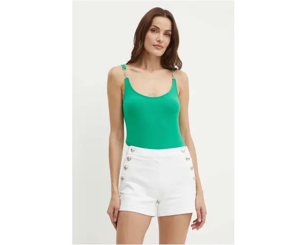 Morgan top DUBO femei, culoarea verde, DUBO