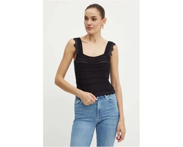 Morgan top MNOA culoarea negru, MNOA