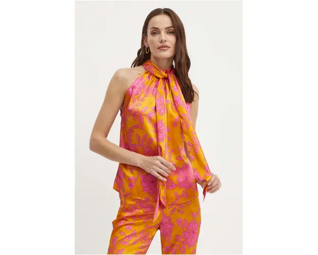 Morgan bluza OBLA.F femei, culoarea portocaliu, modelator, OBLA.F