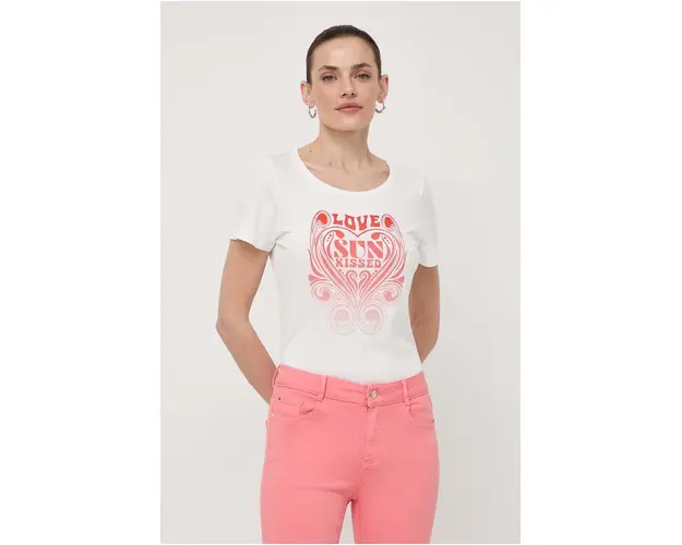 Morgan tricou femei, culoarea alb