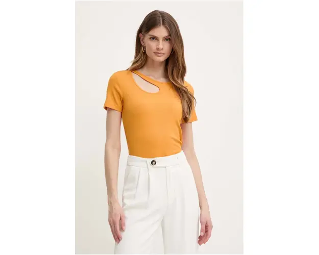 Morgan tricou DVIL femei, culoarea portocaliu, DVIL