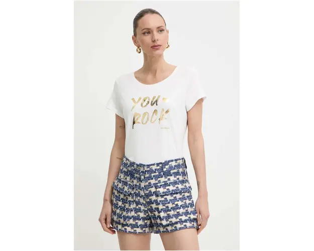 Morgan tricou DYOU femei, culoarea alb, DYOU