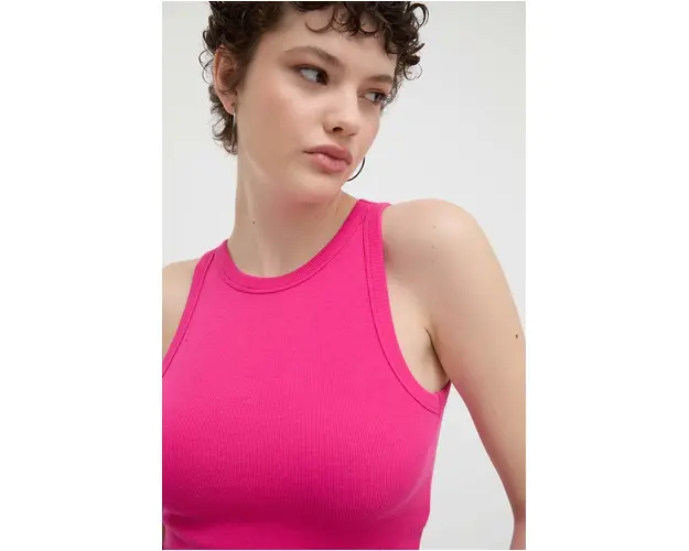 Hollister Co. top femei, culoarea roz