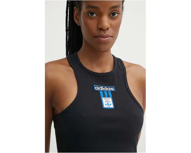 adidas Originals top femei, culoarea negru, IU2456