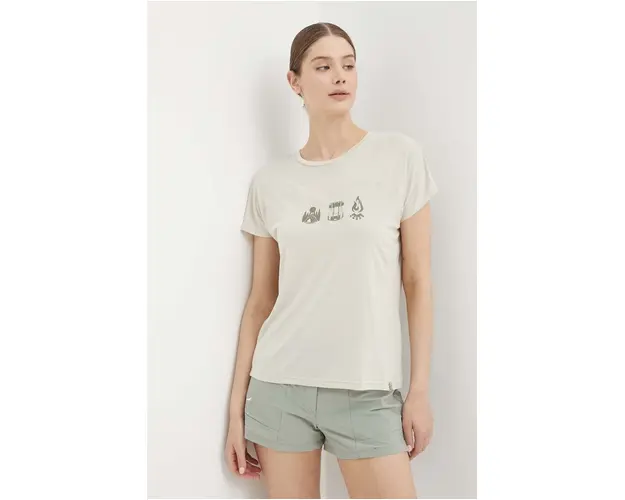 Viking tricou sport Likelo culoarea bej