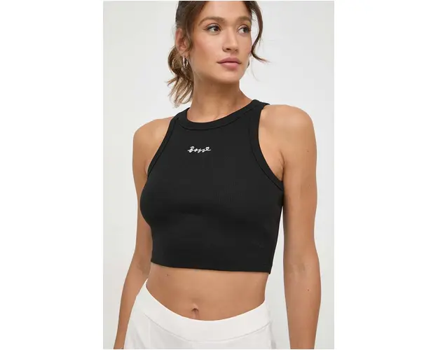 BOSS Orange top femei, culoarea negru 50520469