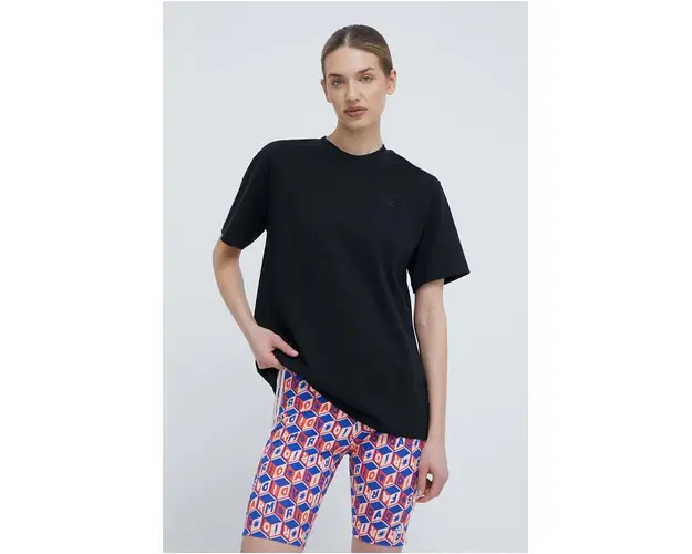 New Balance tricou din bumbac femei, culoarea negru, WT41501BK