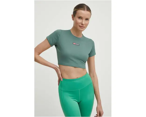 Reebok tricou de antrenament Lux Bold culoarea verde, 100076117