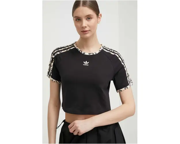 adidas Originals tricou femei, culoarea negru IY7062