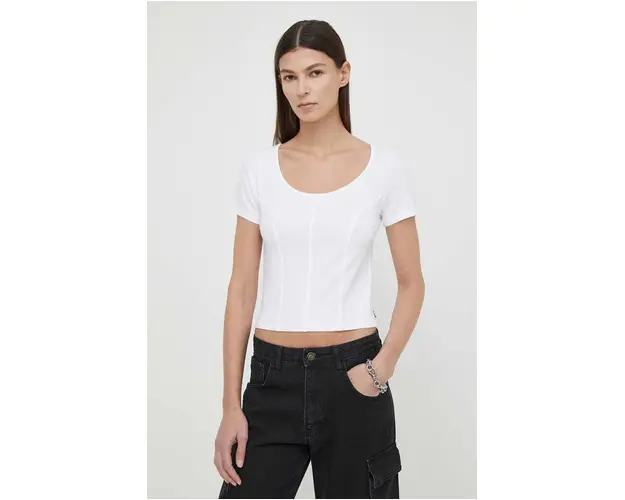 Levi's tricou femei, culoarea alb