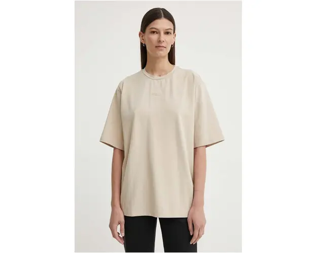 Gestuz tricou femei, culoarea bej, 10909149