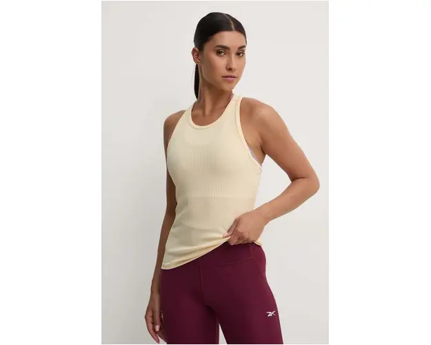 Casall top de antrenament Signified Rib culoarea bej