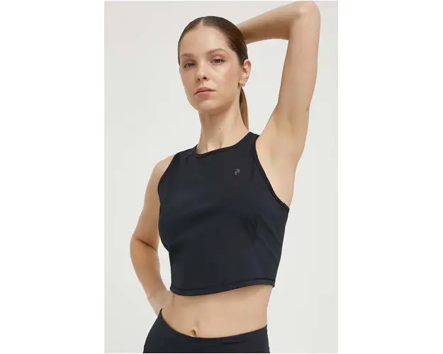 Peak Performance top sport Power femei, culoarea negru