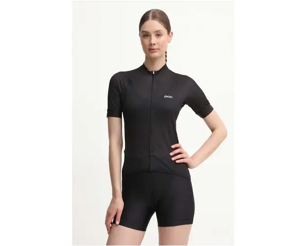 POC tricou de ciclism Essential Road culoarea negru