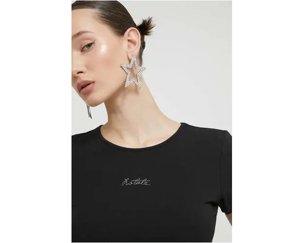 Rotate tricou femei, culoarea negru