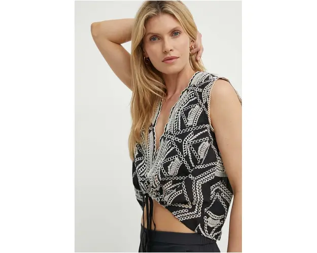 Bruuns Bazaar bluza din bumbac ArvensisBBLyzet modelator, BBW3922