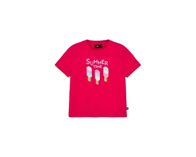 Lego tricou de bumbac pentru copii culoarea roz