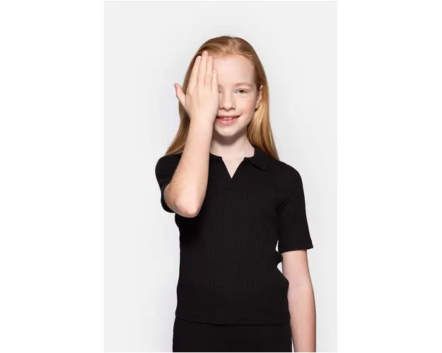 Coccodrillo tricou copii culoarea negru