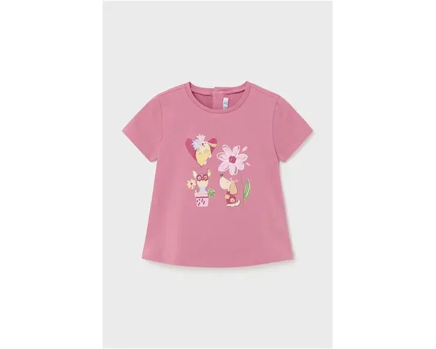 Mayoral tricou bebe culoarea roz