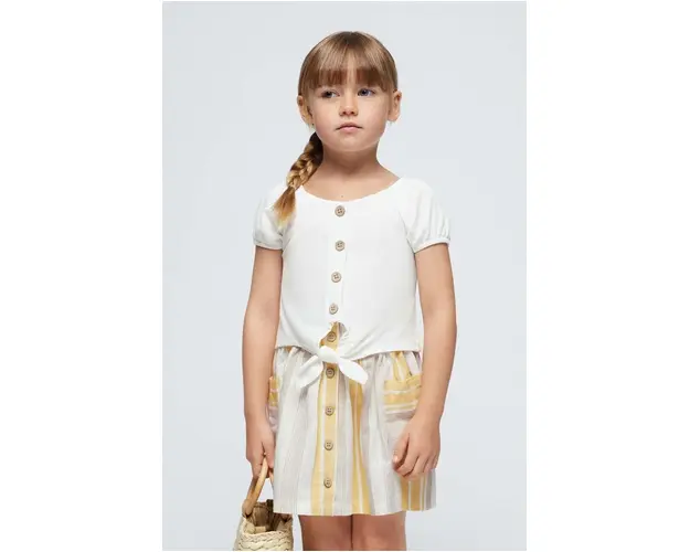 Mayoral tricou copii culoarea bej