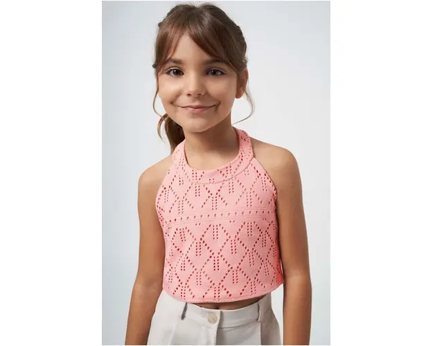 Mayoral top copii culoarea roz, cu spate descoperit