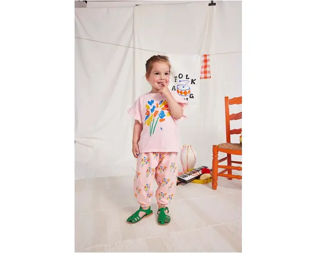 Bobo Choses tricou din bumbac pentru bebelusi culoarea roz