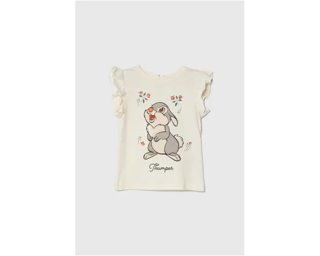 zippy top din bumbac pentru bebelusi x Disney culoarea bej