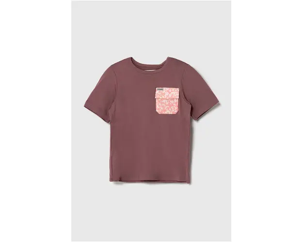 Columbia tricou copii Washed Out Utility culoarea violet, modelator