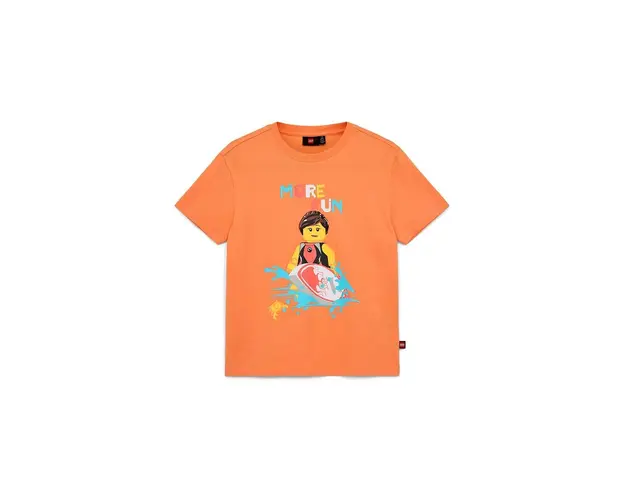 Lego tricou de bumbac pentru copii culoarea portocaliu, cu imprimeu