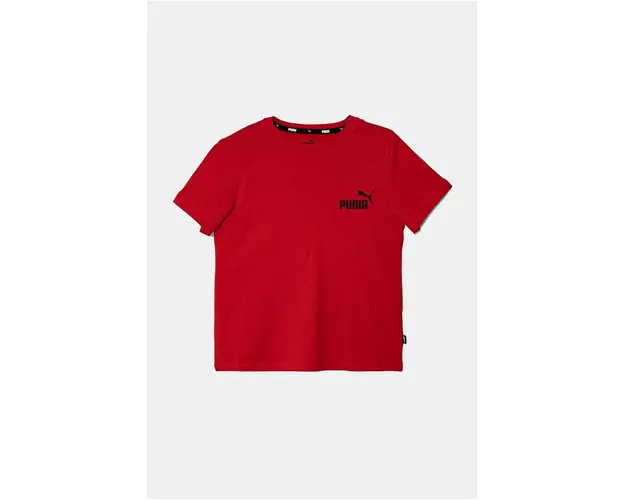 Puma tricou de bumbac pentru copii ESS Small Logo Tee B culoarea rosu, cu imprimeu
