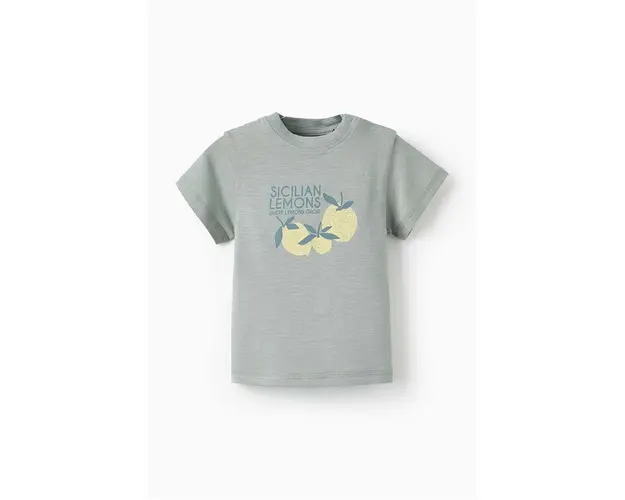 zippy tricou de bumbac pentru copii culoarea verde, cu imprimeu