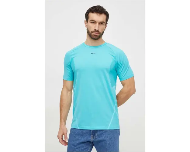 BOSS Green tricou barbati, culoarea verde, uni 50506354