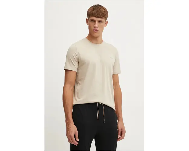 BOSS tricou lounge culoarea bej, melanj, 50515312