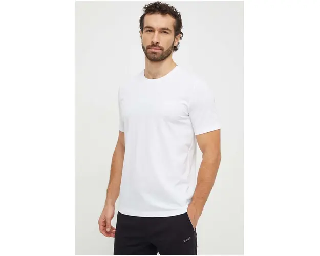 BOSS tricou barbati, culoarea alb, uni 50515391