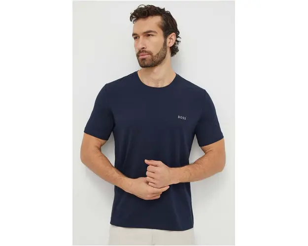 BOSS tricou barbati, culoarea bleumarin, uni 50515391