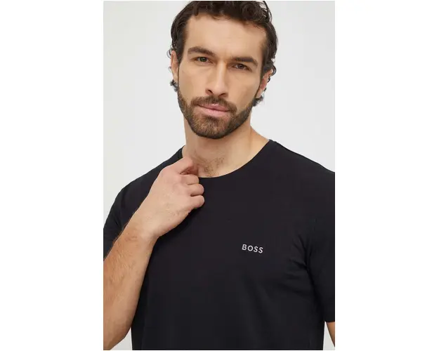 BOSS tricou barbati, culoarea negru, uni 50515391