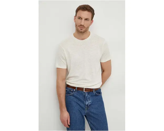 Paul&Shark tricou de in culoarea bej, neted