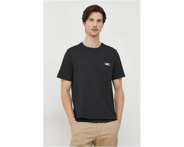 Michael Kors tricou din bumbac barbati, culoarea negru, cu imprimeu