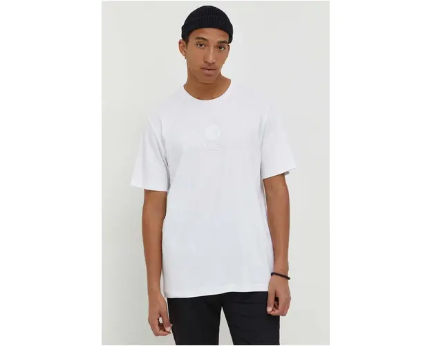 Iceberg tricou din bumbac barbati, culoarea alb, neted