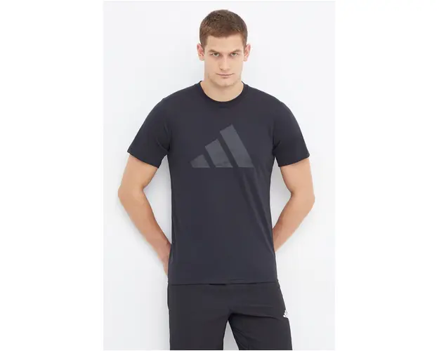 adidas Performance tricou de antrenament TR-ES culoarea negru, cu imprimeu IB8274