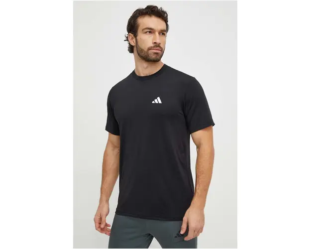 adidas Performance tricou de antrenament Training Essentials culoarea negru, uni IC7413