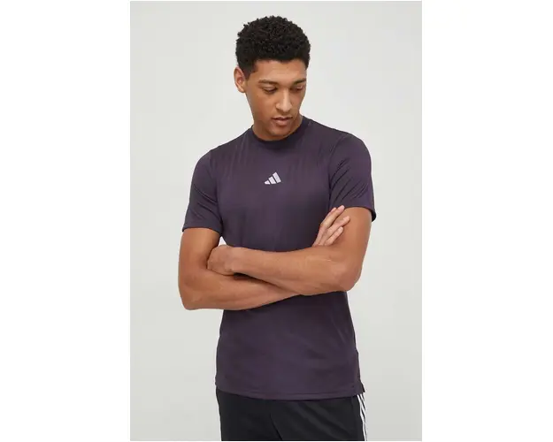 adidas Performance tricou de antrenament HIIT culoarea violet, uni IL7131